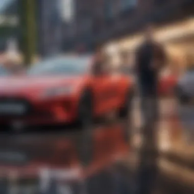 A person contemplating car leasing options