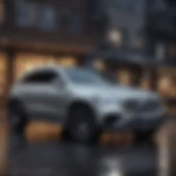Sleek design of a Mercedes crossover showcasing modern aesthetics.