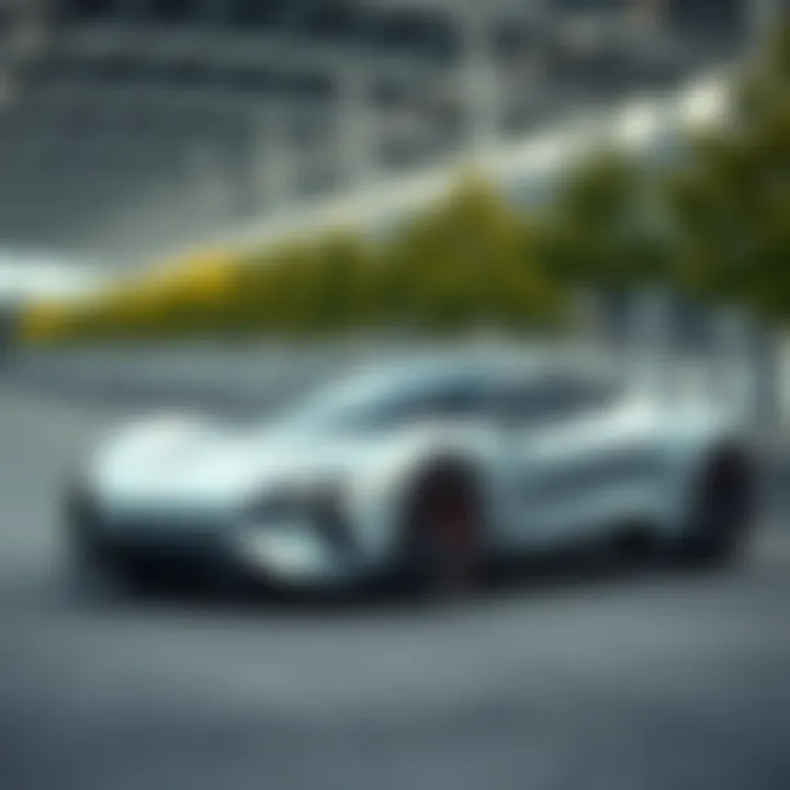 Futuristic electric car design