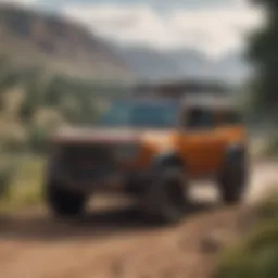 Ford Bronco navigating rugged terrain