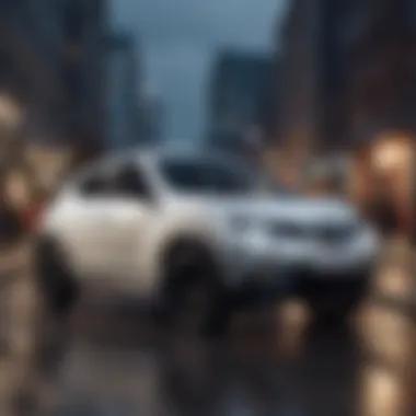 Nissan Juke Urban Design Nissan Juke in an urban setting showcasing its distinctive design
