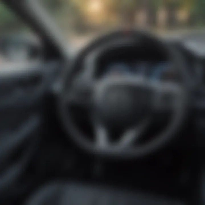 Interior of a Honda model featuring advanced technology.