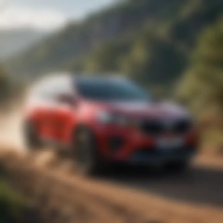 Kia Sorento navigating through diverse terrains illustrating its performance