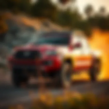 Rugged Exterior of Toyota Tacoma TRD Off-Road Toyota Tacoma TRD Off-Road exterior showcasing rugged design