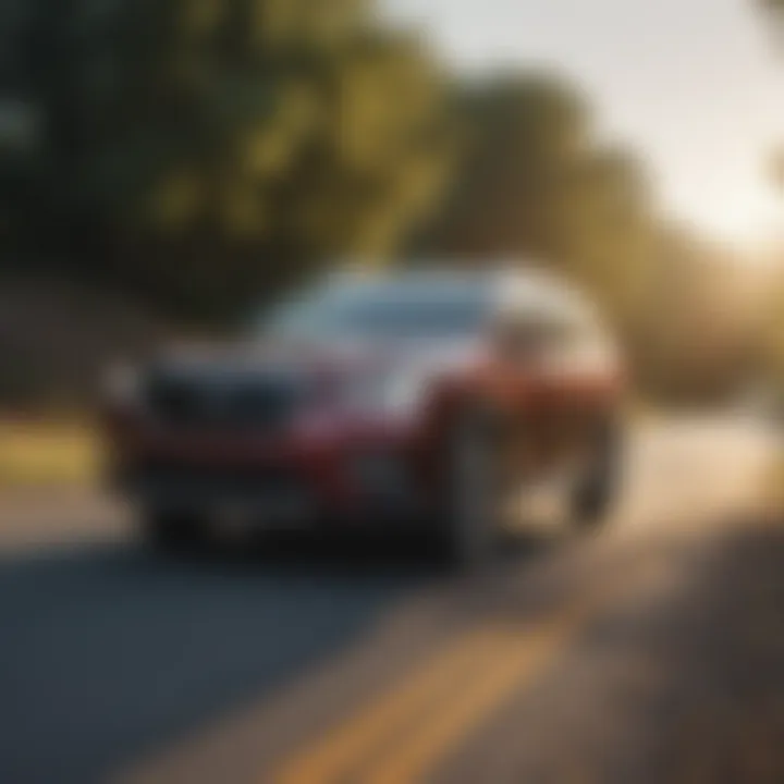 Subaru Ascent in action on the road, demonstrating performance