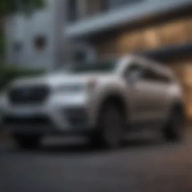 Sleek exterior view of the Subaru Ascent showcasing its modern design