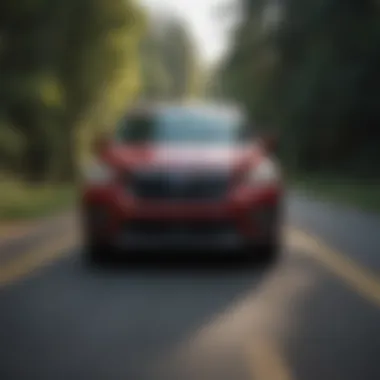 Performance on the Road: Subaru Ascent Sport Package Subaru Ascent Sport Package performing on a winding road, illustrating its performance capabilities