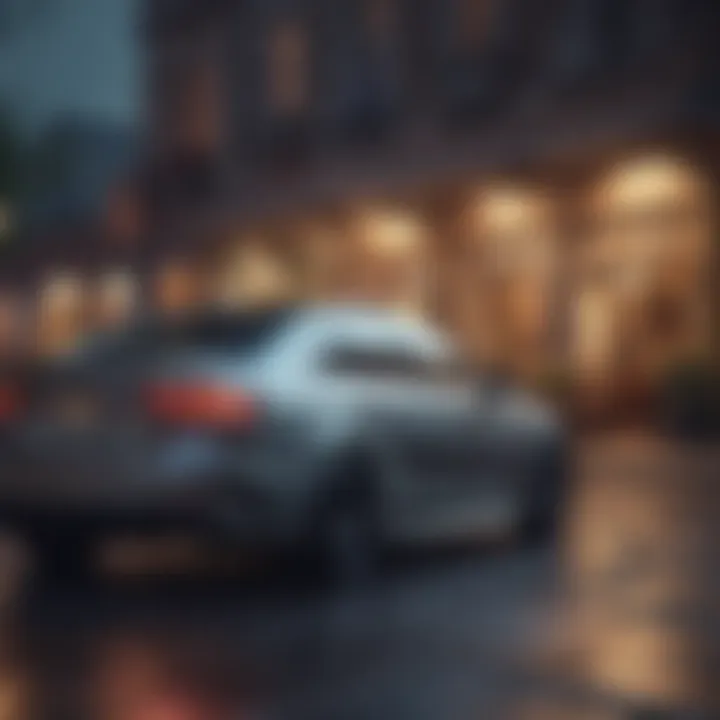 Dynamic performance on the road with a compact luxury sedan