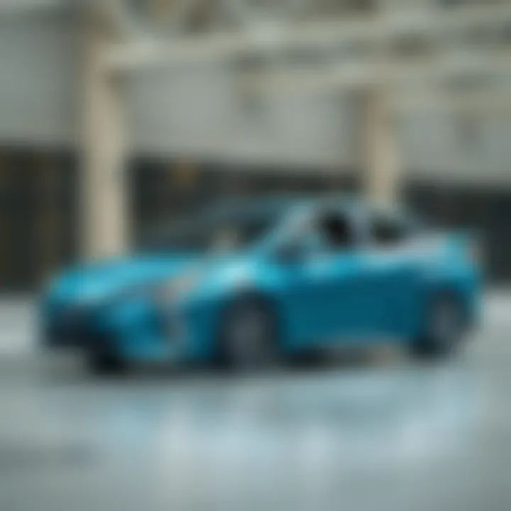 Graphs illustrating the performance metrics of Toyota Prius over the years