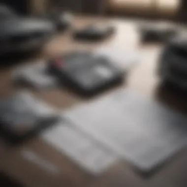 Financial Implications: Calculator and Documents A calculator and financial documents on a table