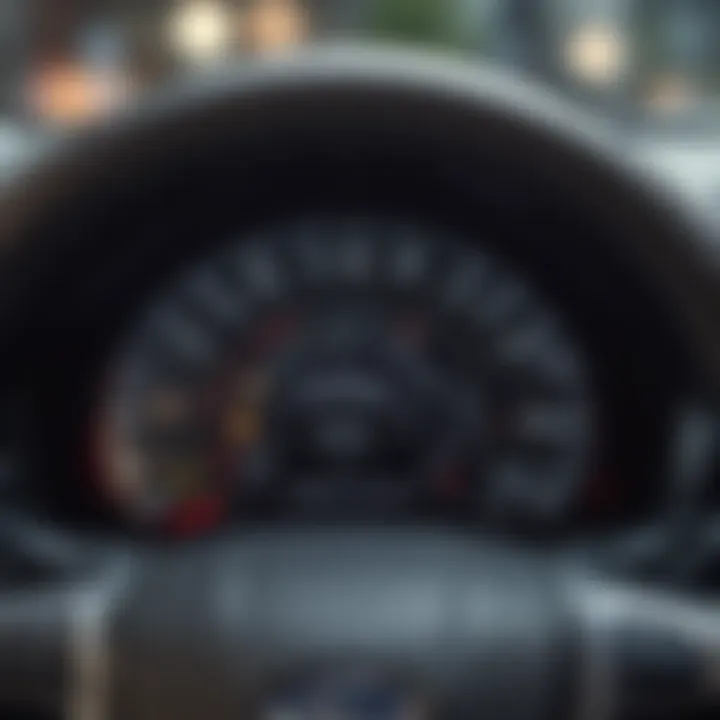 Dashboard of Ford Escape Hybrid displaying performance metrics