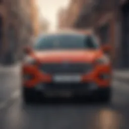 Ford Escape Hybrid front view showcasing its design