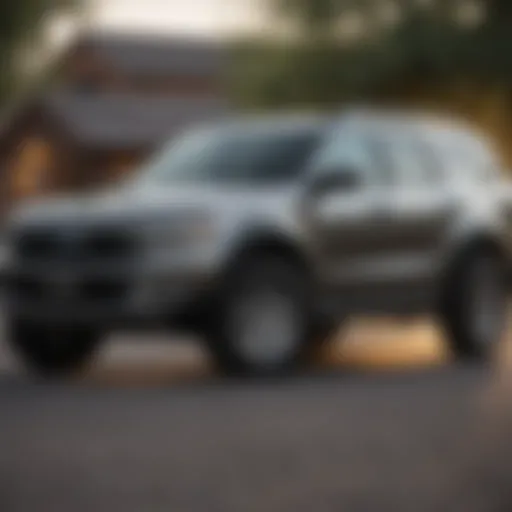 Exterior design of Ford Maverick XLT showcasing sleek lines and modern aesthetic