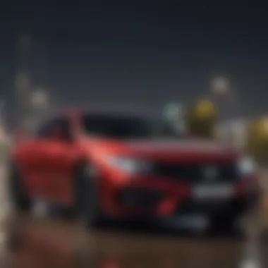 Unmatched Performance Characteristics of Honda's High-End Range Dynamic performance of a high-end Honda vehicle on the road