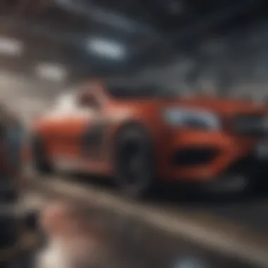 Mechanic performing routine vehicle maintenance