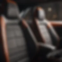 Vibrant fabric car seats after thorough cleaning