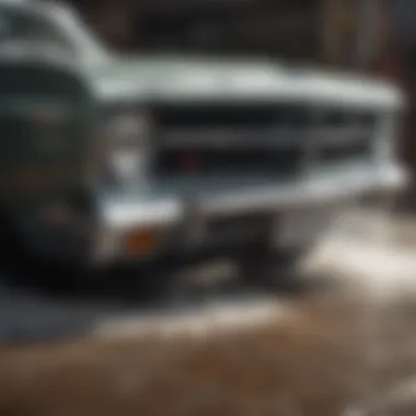 A pristine car being washed with foamy soap and water