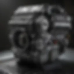 Detailed view of the Cadillac Escalade engine showcasing its components