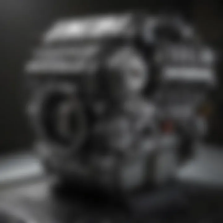 Components of the Cadillac Escalade Engine Detailed view of the Cadillac Escalade engine showcasing its components