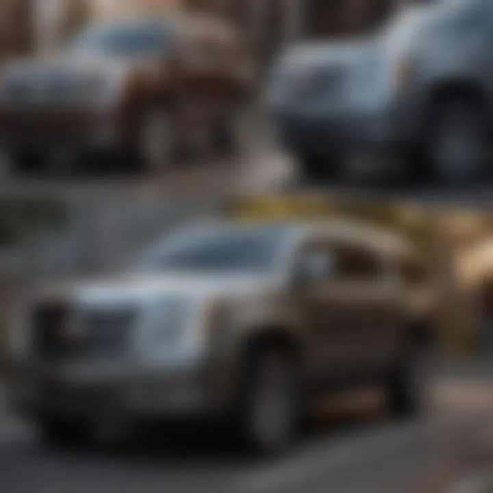 Comparison with Rival Luxury SUVs Comparison chart between Cadillac Escalade and rival luxury SUVs