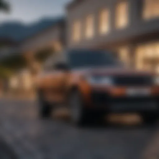 Luxurious exterior design of the 2021 Range Rover SUV showcasing its elegant lines and distinctive grille