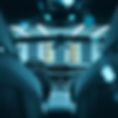 Interior Technology of Kia Electric Model Interior of a Kia electric model showcasing advanced technology