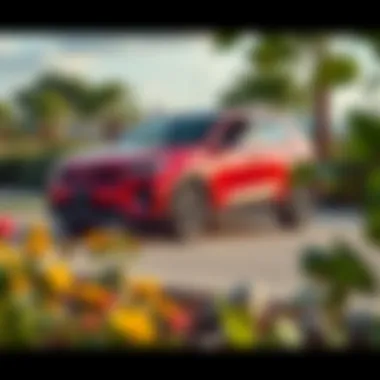 Kia Electric Vehicle in Sustainable Context Kia electric vehicle parked in a sustainable setting