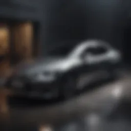 Elegant design of a luxury sedan