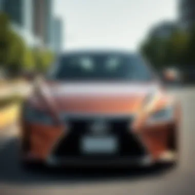 Lexus NS300 front view showcasing its sleek design