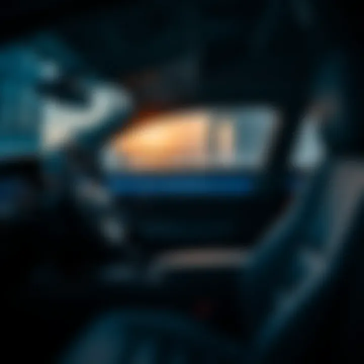 Interior of Lexus NS300 highlighting advanced technology features