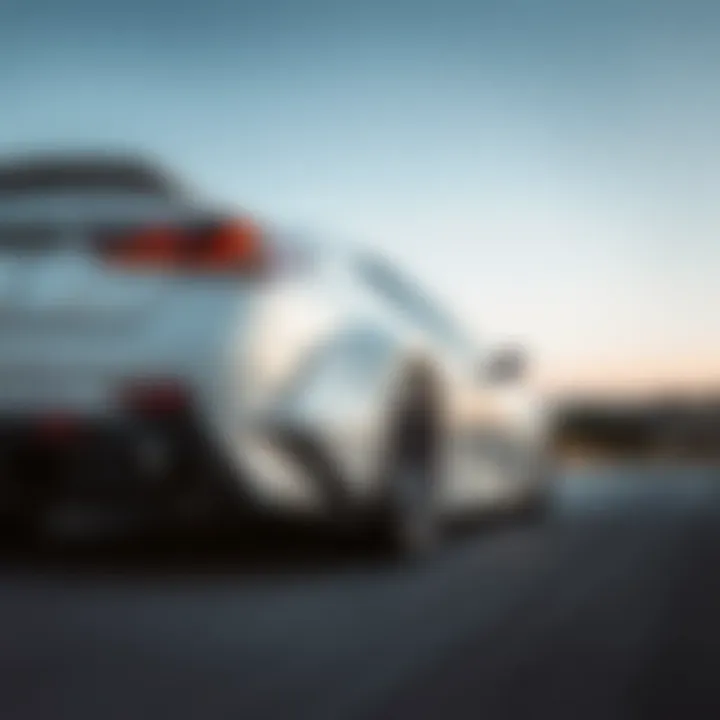 Lexus NS300 performance on the road against a scenic backdrop