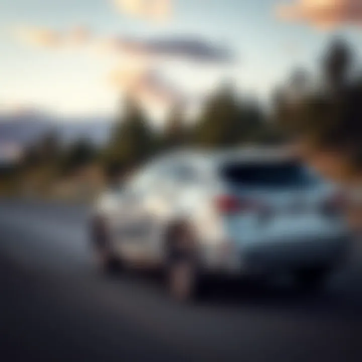 Lexus RX 450h driving on a scenic route