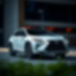 Lexus RX 450h exterior showcasing sleek design