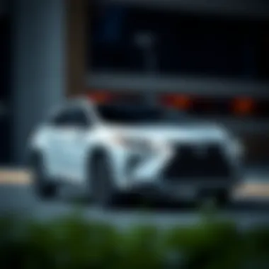 Lexus RX 450h exterior showcasing sleek design