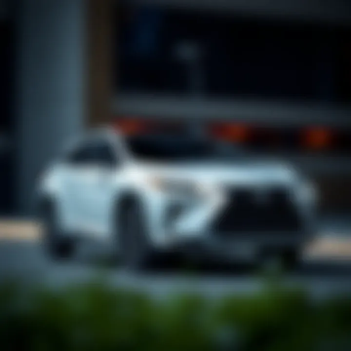 Lexus RX 450h exterior showcasing sleek design