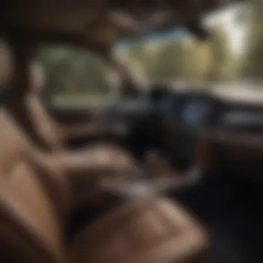 Lincoln Navigator Cabin High-tech cabin of the Lincoln Navigator featuring advanced infotainment system.