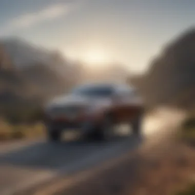 Lincoln SUV navigating a scenic mountain road