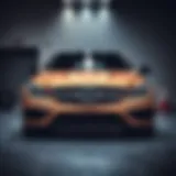 Sleek Front Design of the Mercedes 430 AMG Biturbo Front view of Mercedes 430 AMG Biturbo showcasing its sleek design