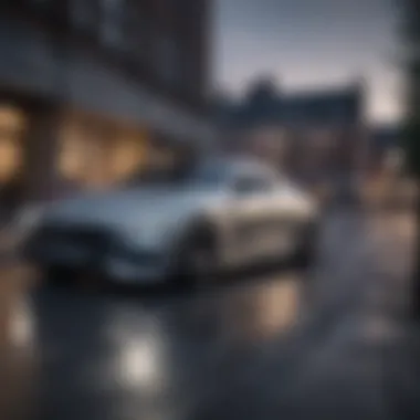 Vision EQS in a Scenic Urban Setting Mercedes Vision EQS in a scenic urban setting
