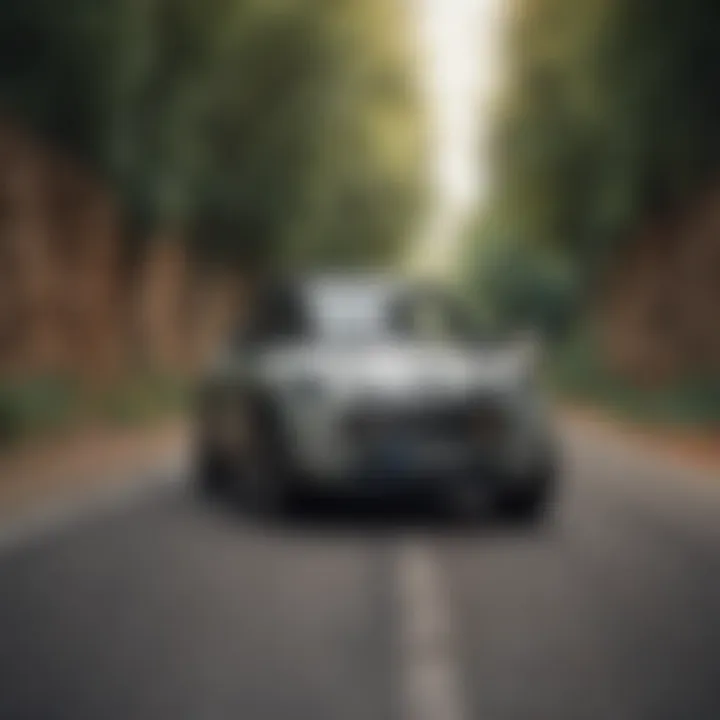 Mini Cooper two-seater navigating a winding road, highlighting its performance.