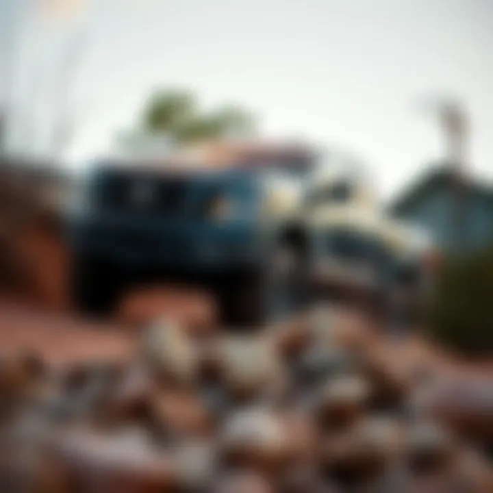 Nissan One Ton Truck in Off-Road Adventure Nissan one ton truck driving off-road