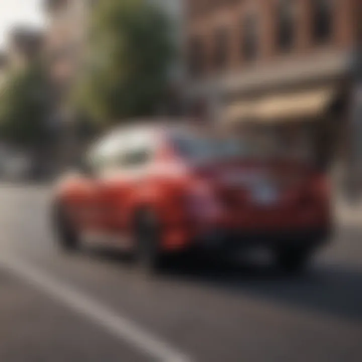 Nissan Versa on the road demonstrating performance