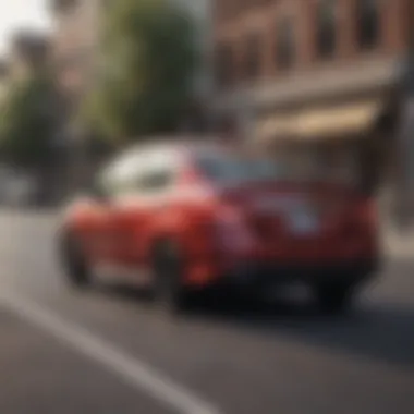 Performance of Nissan Versa on the Road Nissan Versa on the road demonstrating performance