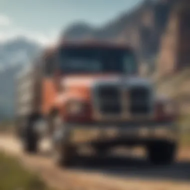 Reliability in Bargain Truck Ownership A serene landscape featuring a well-maintained used truck parked, symbolizing reliable ownership.