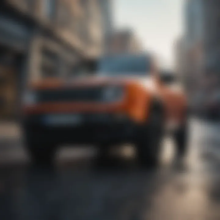 Jeep Renegade in an urban setting showcasing its adaptability
