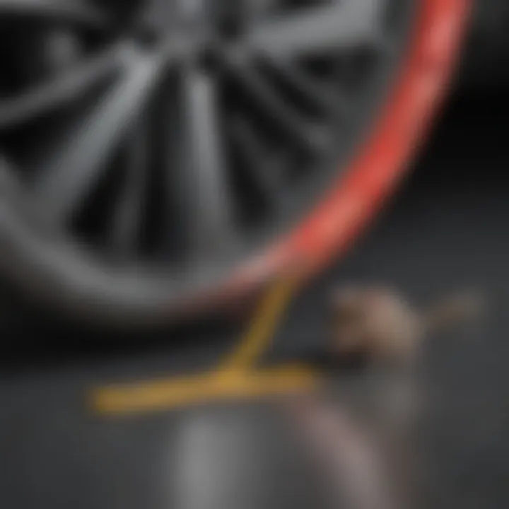 Rodent deterrent tape displayed alongside various automotive tools