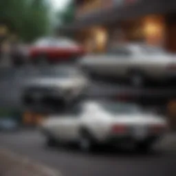 A detailed infographic showcasing various car selling platforms and their features