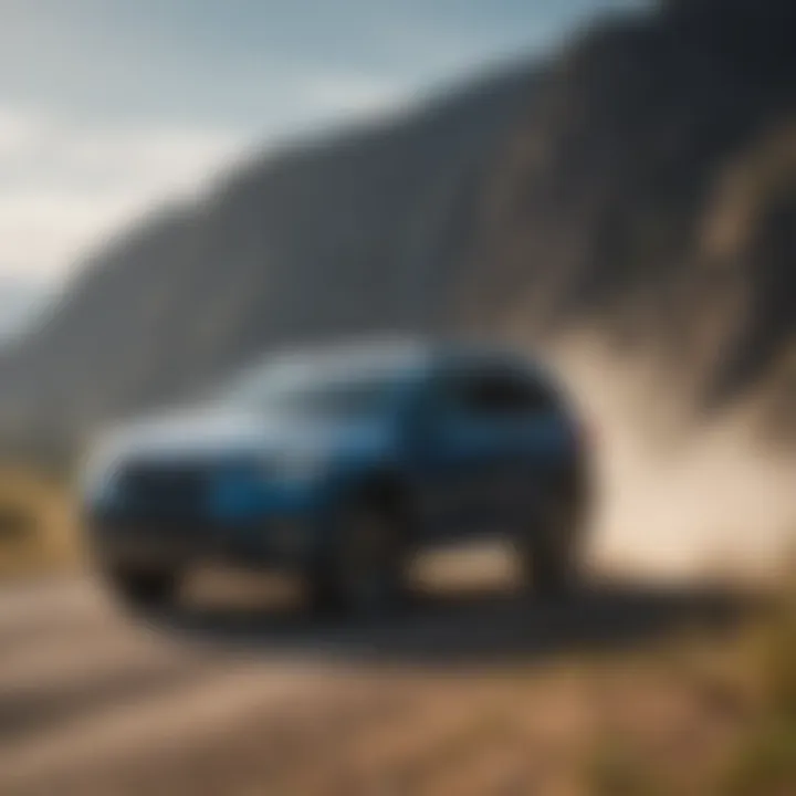 Subaru full-size SUV in a rugged outdoor setting