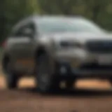 Sleek exterior view of Subaru Outback Limited AWD showcasing its elegant curves and design.