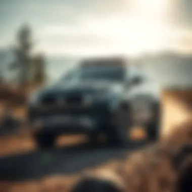 SUV performing well on a rugged terrain